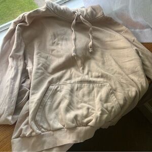 Tan hoodie from H & M.